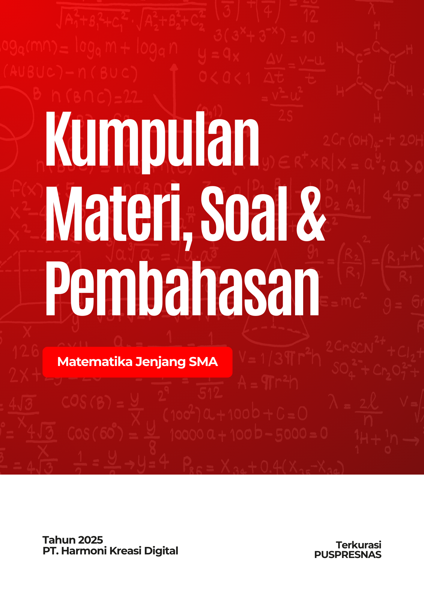 Cover E-Book: MATEMATIKA SMA VERSI 2: KUMPULAN MATERI, SOAL, DAN PEMBAHASAN